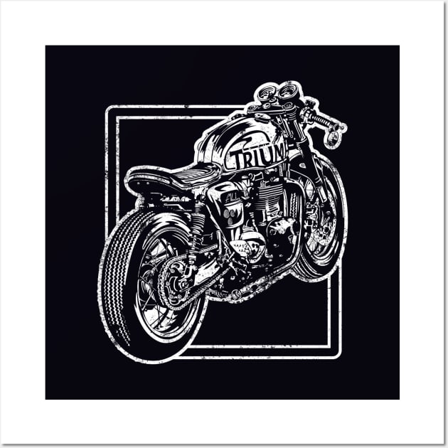 Vintage gifts, Motorcycle Print, Cafe Racer Wall Art by SW-Longwave